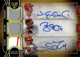 2024 Yadier Molina Scott Rolen Jim Edmonds Topps Triple Threads TRIPLE JERSEY AUTO JERSEY NUMBER 4/9 AUTOGRAPH RELIC #ARC-AMR St. Louis Cardinals