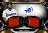 2021 Elvis Andrus Topps Museum SIGNATURE SWATCHES DUAL JERSEY AUTO 066/249 AUTOGRAPH RELIC #SPDRA-EA Texas Rangers