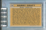1963 Harry Craft Topps BAS AUTHENTIC AUTO AUTOGRAPH #491 Houston Colt .45s 5290