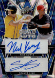 2024 Nick Kurtz Seaver King Leaf Metal BLUE ICE DUAL ROOKIE AUTO 08/15 AUTOGRAPH #DA-21 A's Nationals