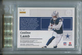 2020 CeeDee Lamb Panini Encased ROOKIE CAP PATCH AUTO 36/50 AUTOGRAPH RELIC RC BGS 9.5/10 #107 Dallas Cowboys 2423