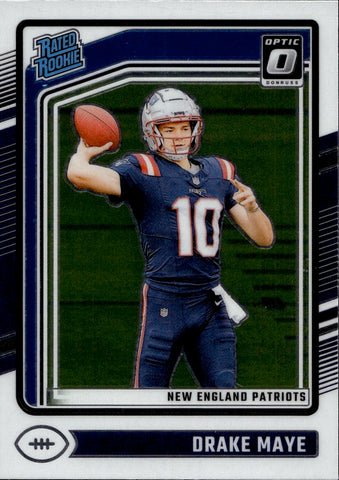 2024 Drake Maye Donruss Optic RATED ROOKIE RC #229 New England Patriots 3