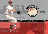 2001 Rick Ankiel Upper Deck GAME-USED BALL 063/100 RELIC #B-RA St. Louis Cardinals