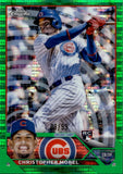 2023 Christopher Morel Topps Chrome GREEN PULAR REFRACTOR ROOKIE 08/99 RC #198 Chicago Cubs