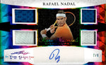 2024 Rafael Nadal Leaf In the Game Used RARE MATERIALS SIGNATURES RELIC AUTO 7/8 #RMS-RN1