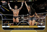 2025 CM Punk AJ Lee Topps Now MIXED TAG-TEAM WIN GOLD 23/50 #98 Monday Night Raw