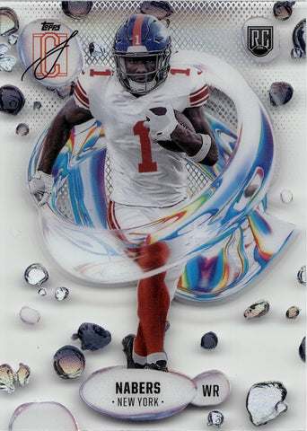 2024 Malik Nabers Topps Signature Class FLUIDITY ROOKIE RC #F-7 New York Giants