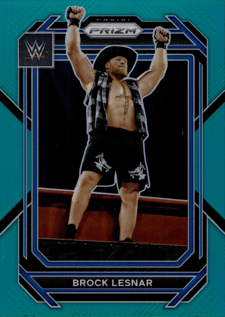 2023 Brock Lesnar Panini Prizm WWE AQUA 31/49 #151 Beast Incarnate