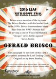 2016 Gerald Brisco Leaf Signature Series BLUE AUTO 28/50 AUTOGRAPH #34 WWE Legend