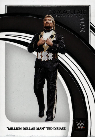 2022 "Million Dollar Man" Ted DiBiase Panini Immaculate WWE 24/65 #16 WWE Legend