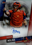 2019 Yadier Molina Topps Finest REFRACTOR AUTO AUTOGRAPH #FA-YM St. Louis Cardinals