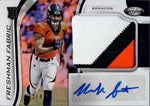 2019 Noah Fant Smith Panini Certified ROOKIE MIRROR FRESHMAN FABRIC PATCH AUTO 312/499 AUTOGRAPH RELIC RC #211 Denver Broncos