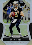 2019 Drew Brees Panini Prizm HOLO SILVER #186 New Orleans Saints