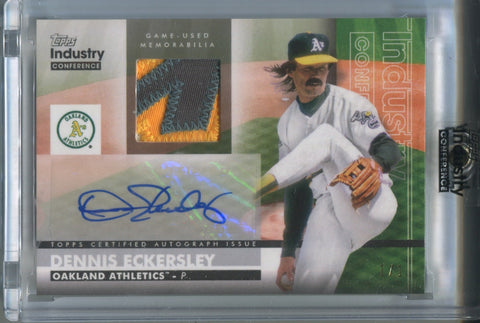 2022 Dennis Eckersley Topps Industry Conference PATCH AUTO 1/1 ONE OF ONE AUTOGRAPH RELIC #ARP-DE2 Oakland A's HOF