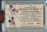 2023 Mariano Rivera Bruce Sutter Leaf Superlative RAINBOW FOIL SIGNATURES 2 DUAL AUTO 3/7 AUTOGRAPH #S2-3 Yankees Cubs HOF