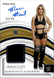 2024 Thea Hail Panini Immaculate WWE SHIRT AUTO 64/99 AUTOGRAPH RELIC #MA-THL NXT