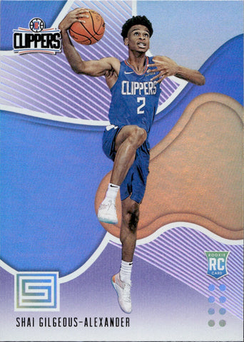 2018-19 Shai Gilgeous-Alexander Panini Status PURPLE ROOKIE RC #156 Los Angeles Clippers 2