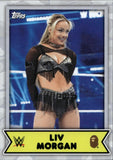2025 Liv Morgan Topps WWE x Bape WHITE CAMO #28 Monday Night Raw