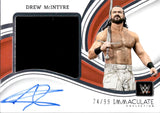 2023 Drew McIntyre Panini Immaculate WWE JUMBO SHIRT AUTO 74/99 AUTOGRAPH RELIC #PM-DMI Monday Night Raw