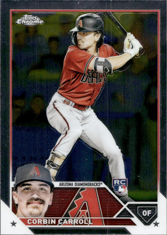 2023 Corbin Carroll Topps Chrome ROOKIE RC #95 Arizona Diamondbacks 1