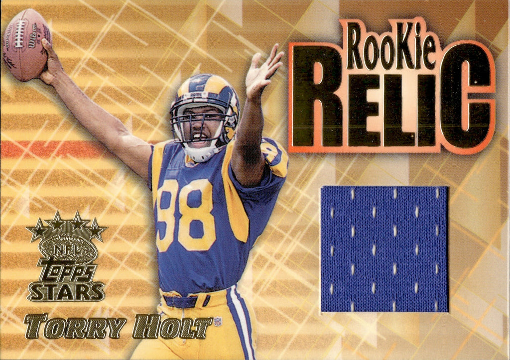 1999 Torry Holt Topps Stars ROOKIE RELIC JERSEY RC #RR2 St. Louis Rams