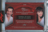 2025 Robert De Niro Juliette Lewis Leaf Red Carpet BLUE FOIL DUAL AUTO 1/2 AUTOGRAPH #DA-20 Cape Fear