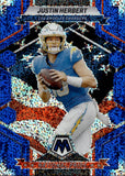 2023 Justin Herbert Panini Mosaic BLUE SPARKLE NATIONAL PRIDE 41/96 #255 Los Angeles Chargers