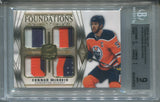 2020-21 Connor McDavid Upper Deck The Cup FOUNDATIONS QUAD PATCH 1/5 RELIC BGS 9 #FCM Edmonton Oilers 7873