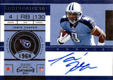 2011 Jamie Harper Panini Contenders ROOKIE TICKET AUTO AUTOGRAPH RC #206 Tennessee Titans