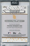 2023 Matthew Batten Topps Pristine ROOKIE BLUE REFRACTOR AUTO 57/75 AUTOGRAPH RC #PA-MB San Diego Padres