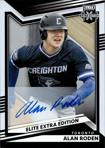 2022 Alan Roden Panini Elite Extra Edition AUTO AUTOGRAPH #98 Toronto Blue Jays