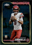 2024 Jayden Daniels Topps Chrome ROOKIE RC #201 Washington Commanders 3