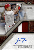2024 J.T. Realmuto Topps Reverence PATCH AUTO 04/10 AUTOGRAPH RELIC #TRAP-JTR Philadelphia Phillies