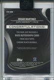 2022 Edgar Martinez Topps Chrome Black AUTO AUTOGRAPH #CBA-EMA Seattle Mariners HOF