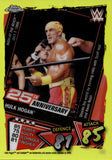 2021 Hulk Hogan Topps Chrome WWE Slam Attax 25TH ANNIVERSARY YELLOW REFRACTOR 99/99 #118 WWE Legend