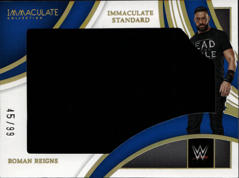 2022 Roman Reigns Panini Immaculate WWE IMMACULATE STANDARD JUMBO SHIRT 45/99 RELIC #IS-RRN Friday Night Smackdown