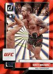 2023 Matt Brown Panini Donruss UFC RED LASER 08/75 #115 Welterweight