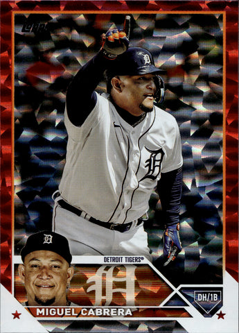 2022 Topps Series 1 Miguel Cabrera City Flag Patch Detroit Tigers