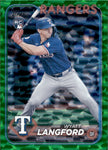 2024 Wyatt Langford Topps Update GREEN FOIL ROOKIE 273/499 RC #US151 Texas Rangers