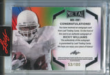 2024 Ricky Williams Leaf Metal INSCRIPTIONS AUTO 053/100 AUTOGRAPH #MHI-RW1 Miami Dolphins