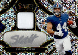 2025 Cam Skattebo Panini Select SILVER DISCO ROOKIE JERSEY SILVER INK AUTO 10/45 AUTOGRAPH #RSMP-CSO New York Giants