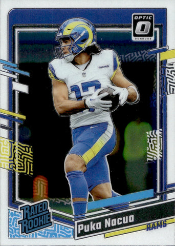 2023 Puka Nacua Donruss Optic RATED ROOKIE RC #238 Los Angeles Rams