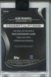 2022 Alan Trammell Topps Chrome Black AUTO 140/150 AUTOGRAPH #CBA-AT Detroit Tigers HOF