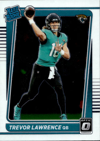 2021 Trevor Lawrence Panini Donruss Optic RATED ROOKIE RC #201 Jacksonville Jaguars 1