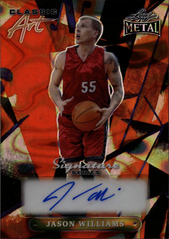 2024 Jason Williams Leaf Metal CLASSIC ART SIGNATURE SERIES AUTO 1/1 ONE OF ONE AUTOGRAPH #CA-JW3 Miami Heat