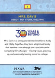 2025 Mrs. Davis Topps Toy Story 30 years BLUE REFRACTOR 40/150 #8