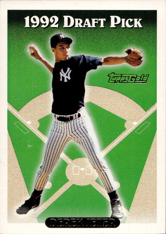 1993 Derek Jeter Topps GOLD DRAFT PICK ROOKIE RC #98 New York Yankees HOF *NRMT*