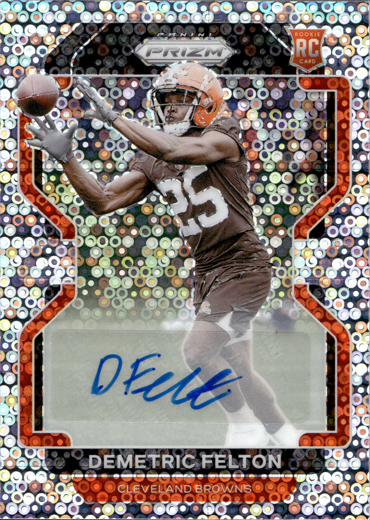 2021 Demetric Felton Panini Prizm ROOKIE SILVER DISCO AUTO AUTOGRAPH R