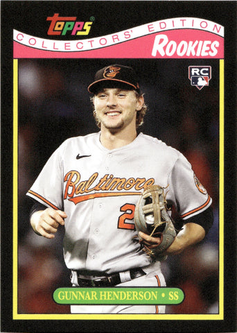 2023 Gunnar Henderson Topps Throwback Thursday IMAGE VARIATION ROOKIE RC TOYS 'R' US #149 Baltimore Orioles