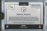 2024 Roman Wilson Panini One PRECISION ROOKIE JUMBO PATCH AUTO 63/99 AUTOGRAPH RELIC #323 Pittsburgh Steelers